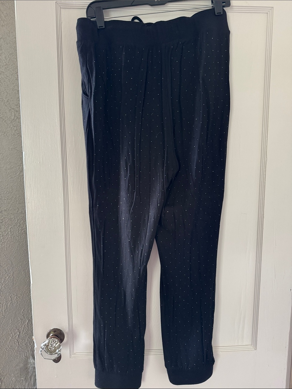 Express Black Rhinestone Lounge Set - Picture 7 of 9